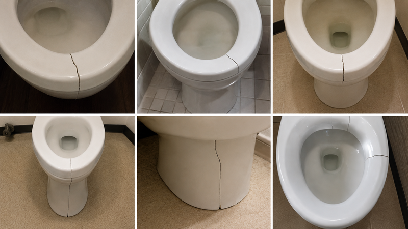 割れた便器の補修